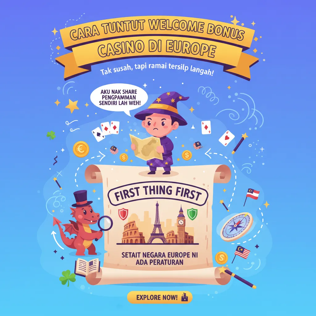 Cara tuntut welcome bonus casino di Europe